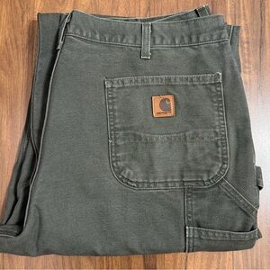 Carhartt Men's Original Dungares Fit Sage Green Work Pants Size W39